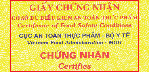 Giấy chứng nhận ATTP sản xuất Tỏi Kim Cương